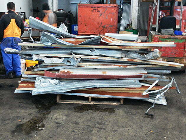 Scrap Roofing Iron